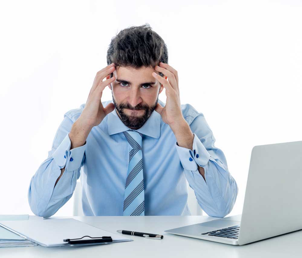 guy with headache